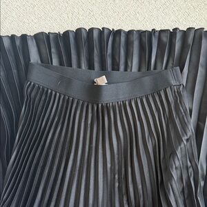 H&M Black Pleated Circle Skirt